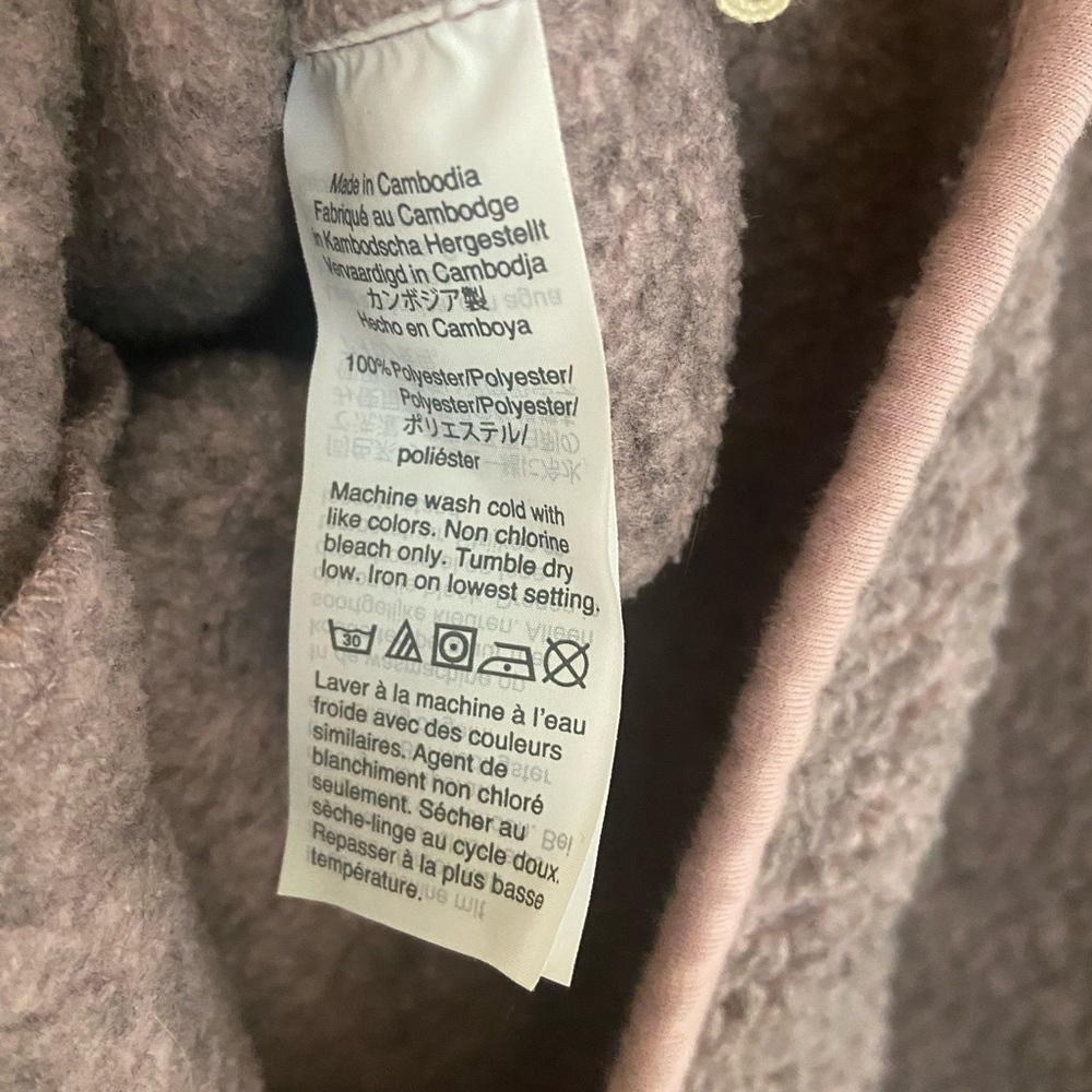 Madewell Polartec Pink Fleece Half Zip Jacket - Picture 8 of 8